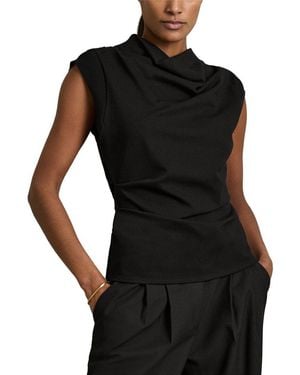 Reiss Cobi Sleeveless Top - Black