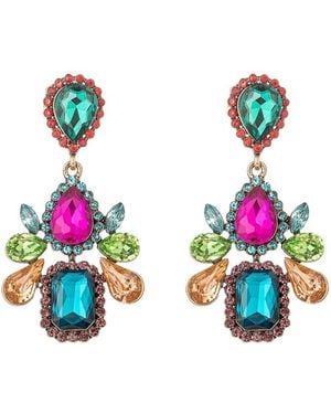 Eye Candy LA Cz Ana Statement Earrings - White