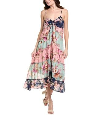 LaBiz Tiered Midi Dress