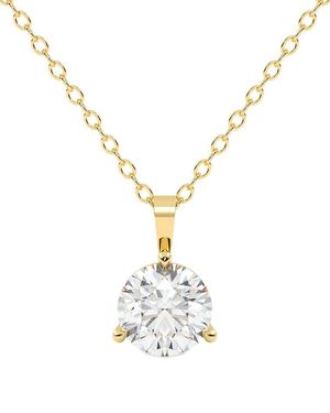 Lab Grown Diamonds 14k 1.50 Ct. Tw. Lab-grown Diamond Necklace - Metallic