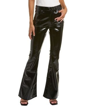 Hudson Jeans Holly Black High-rise Flare Jean