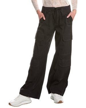 Hudson Jeans Drawstring Parachute Wide Leg Cargo Pant - Black