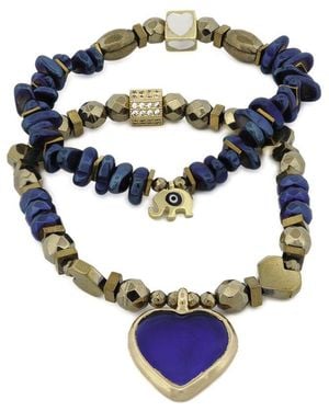 Ebru Jewelry One Of A Kind Beaded Bracelet - Blue