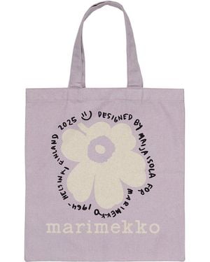 Marimekko Vankka Unikko Placement Shopper Tote - Pink