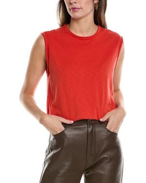 Rag & Bone Slub Muscle Tank - Red