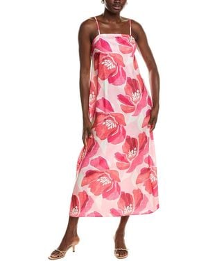 CHARLOTTE GREEN Midi Dress - Red
