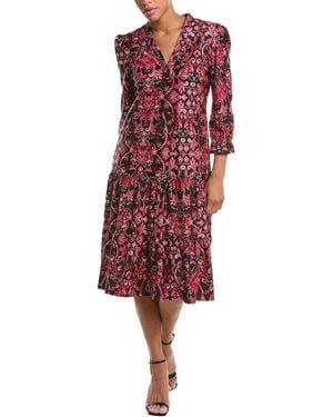 Jude Connally Maggie Midi Dress - Red
