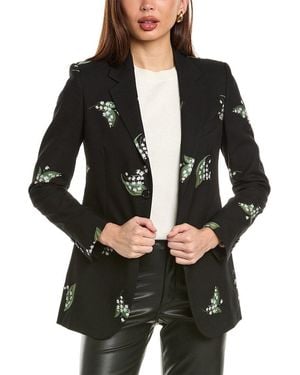 RED Valentino Wool-Blend Jacket - Black