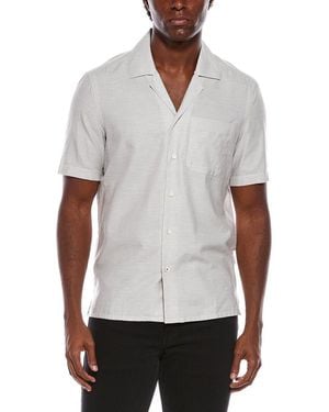Isaia Silk-Blend Sport Shirt - White