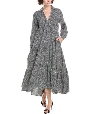 MICHAEL Michael Kors Pop Cheetah Silk-Blend Maxi Dress - Grey