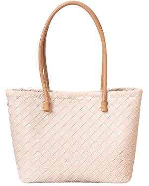 Adele Berto Leather Tote - Pink