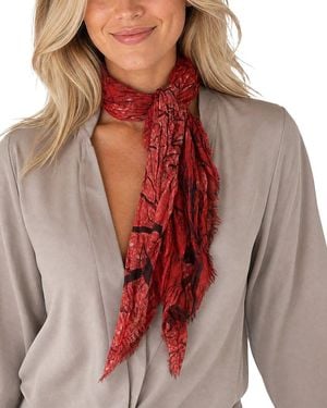 Blue Pacific Sky Neckerchief - Brown