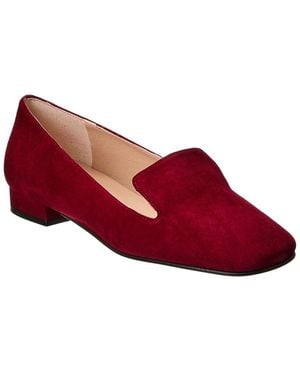 French Sole Zooey Suede Flat - Red
