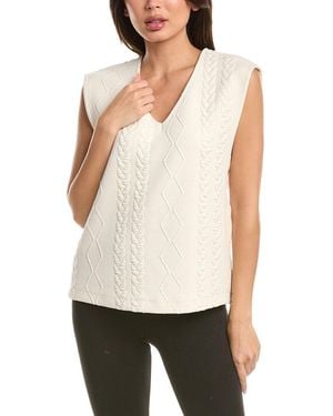 Hanro Quilted Cable Vest - White