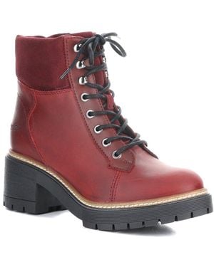 Bos. & Co. Bos. & Co. Zoa Suede Boot - Red