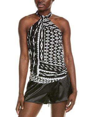 Natori Chibana Getaway Halter Top - Black