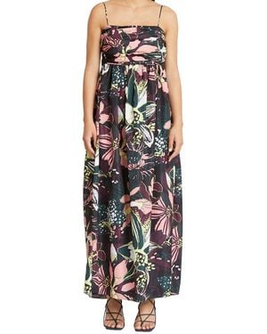 Tanya Taylor Arabeth Midi Dress - Black