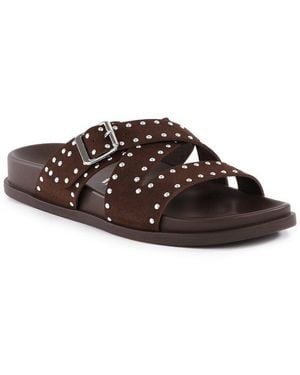 Seychelles Vip List Suede Sandal - Brown