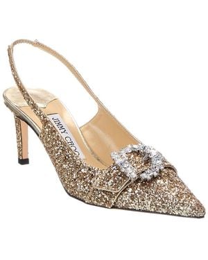 Jimmy Choo Cheri 65 Glitter Slingback Pump - Metallic