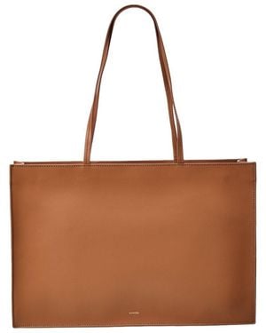 Vince Adina Leather Tote - Brown