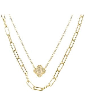Juvell 18K Cz Necklace - Metallic