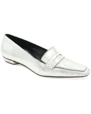 BCBGMAXAZRIA Paray Leather Loafer - White
