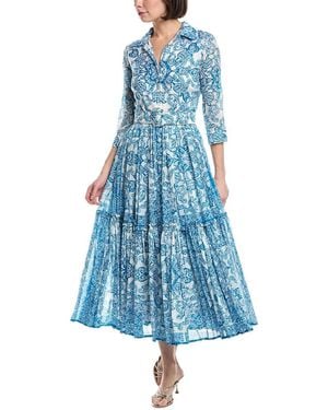 Samantha Sung Melanie Shirtdress - Blue