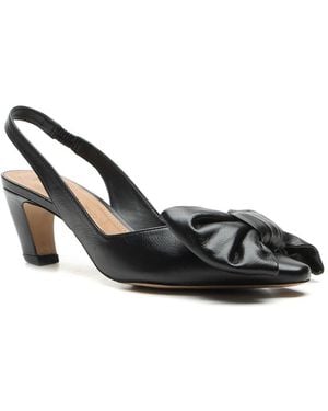 Vicenza Olimpia Leather Slingback - Black