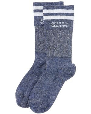Brunello Cucinelli Two-Tone Socks - Blue