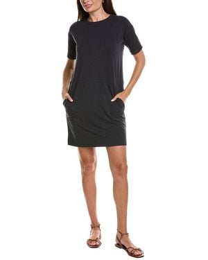 Eileen Fisher Petite Round Neck Dress - Black