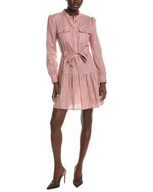 Derek Lam 10 Crosby Kayla Utility Shirt Dress - Pink