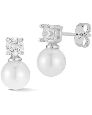 Glaze Jewelry Cz Studs - White