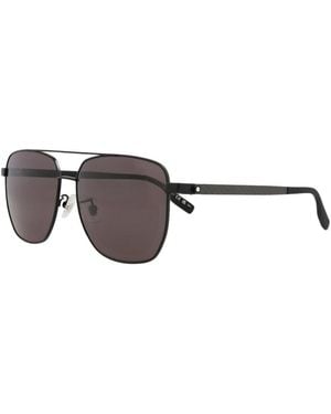 Montblanc Mb0184Sk 61Mm Sunglasses - Brown