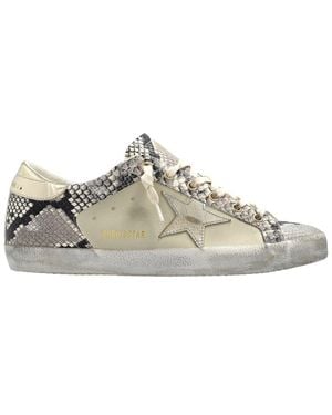 Golden Goose Super-Star Leather Trainer - White