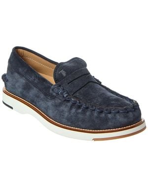 Tod's Suede Moccasin - Blue