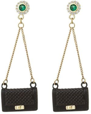 Eye Candy LA Luxe Collection Cz Ella Statement Earrings - White