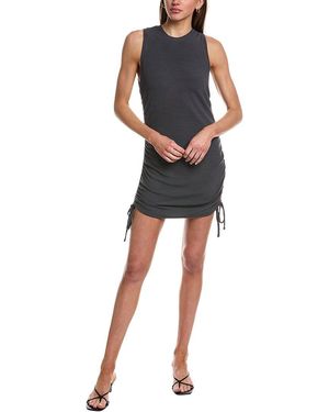 Sol Angeles Rib Ruched Dress - Black