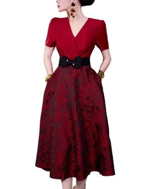 BRC By BURRYCO Embellished Midi Dress - Red