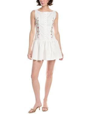 7021 Sleeveless Dress - White