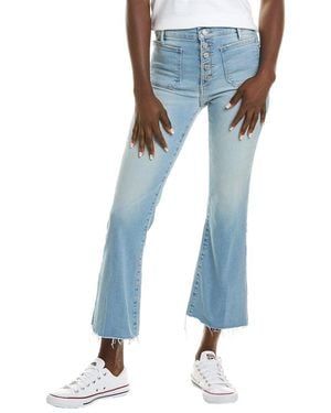 Black Orchid Angelina Mykonos Crop Flare Jean - Blue