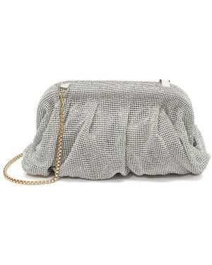 Tiffany & Fred Paris Crystal-Embellished Evening Crossbody - Grey