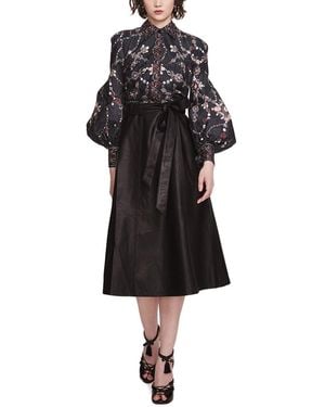 Marchesa Midi Dress - Black