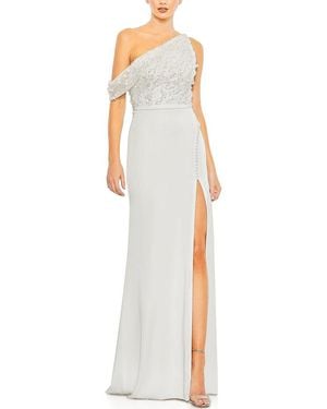 Mac Duggal Column Gown - White
