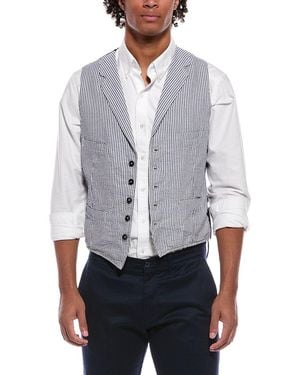 Slowear Incotex Linen-Blend Sportscoat Vest - Grey