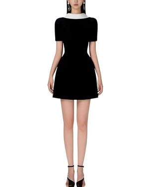 Amanda Royal Mini Dress - Black