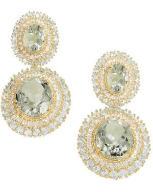 TIRAMISU 14K Over 9.22 Ct. Tw. Gemstone Drop Earrings - Metallic