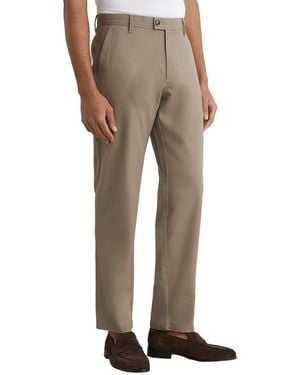 Reiss Dobby Pique Chino Trouser - Natural