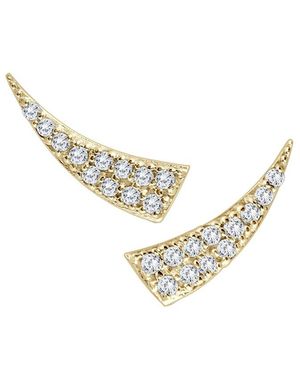 Diamond Select Cuts 14K 0.24 Ct. Tw. Diamond Earrings - Metallic