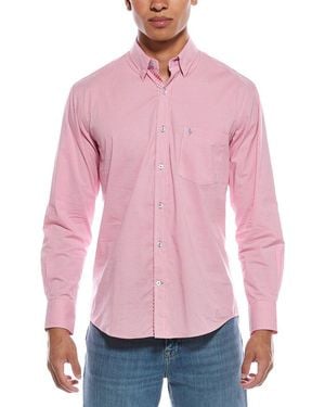 Tailorbyrd Signature Micro Gingham Shirt - Pink
