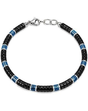jean claude Agate Beads And Hematite Bracelet - Metallic